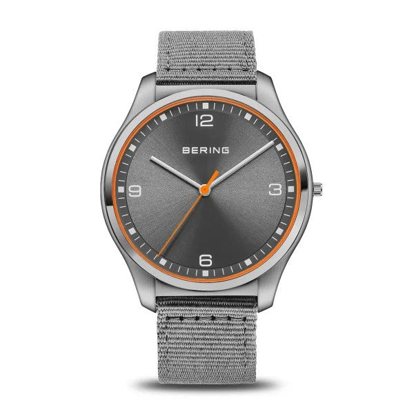 Bering Watch - Ultra Slim Men's Brushed Grey - 18342-577