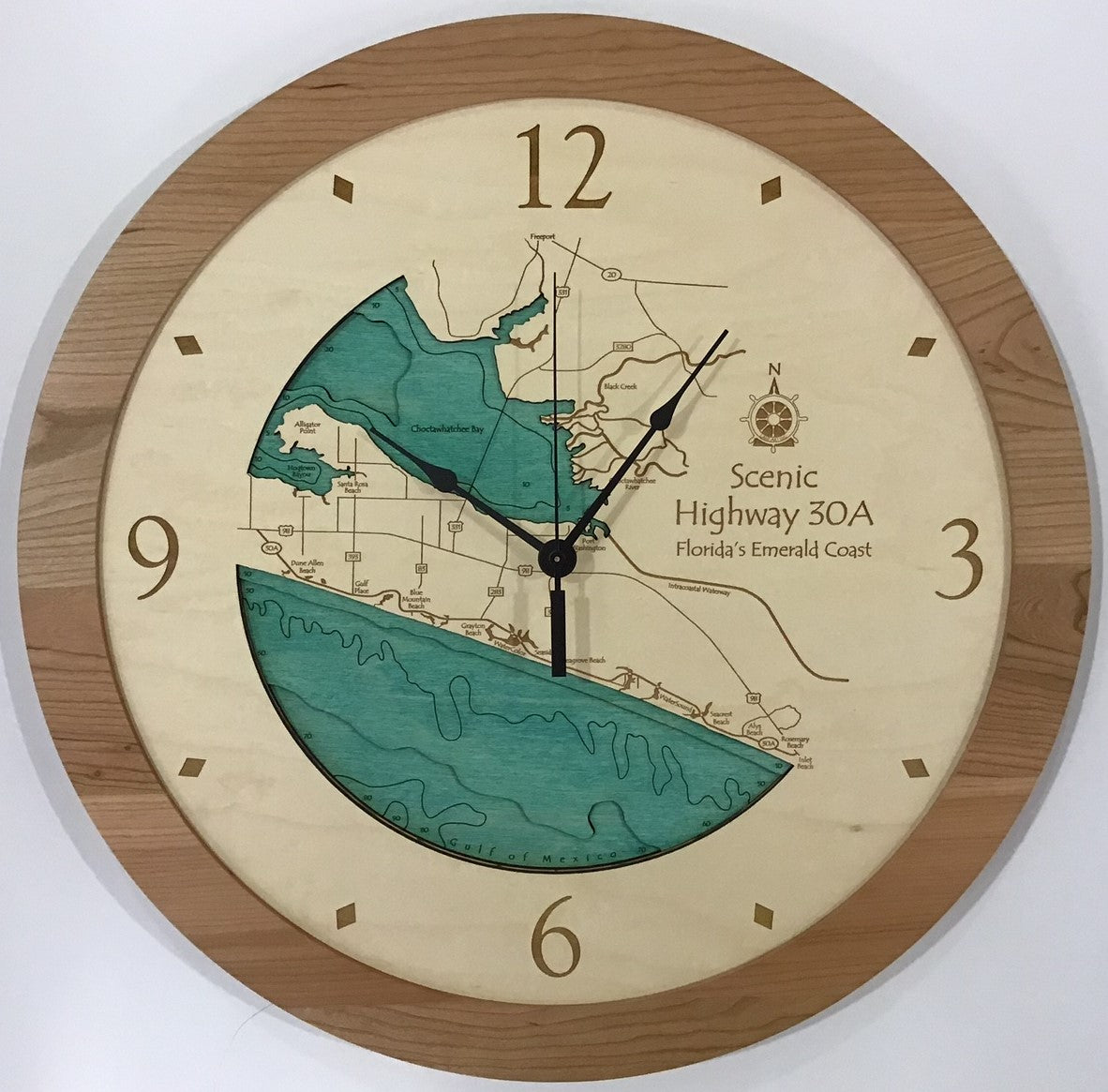 Lake Clock - Route 30A Florida Wall Clock
