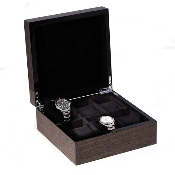 Bey-Berk - Gray 6 Watch Box - BB698GRY