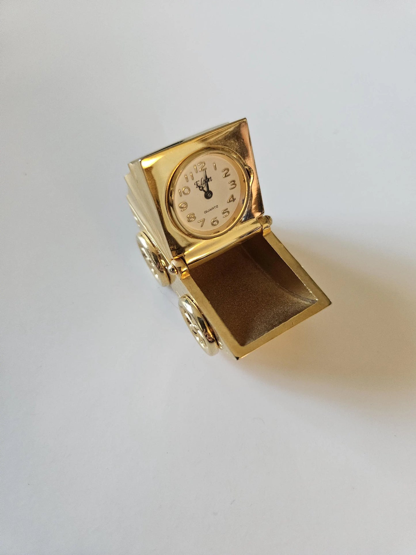 Sanis Mini Clock - Mini Baby Carriage Clock Gold - C275GD