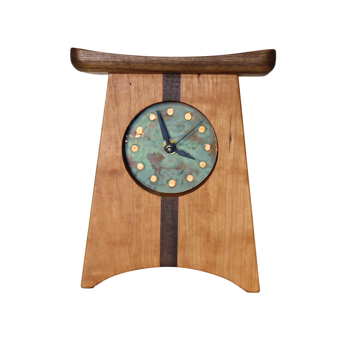Sabbath Day Woods - East of Appalachia - Patina Green Mantel Clock
