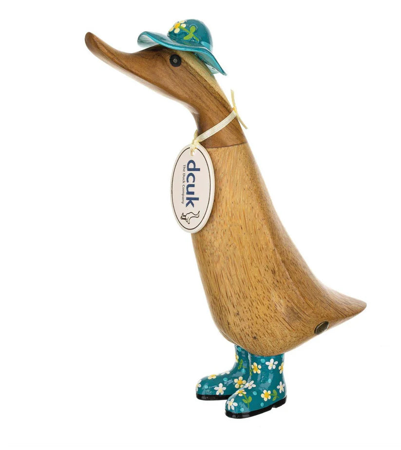DCUK Ducks - Floral Hat and Boots 8" - 6017106