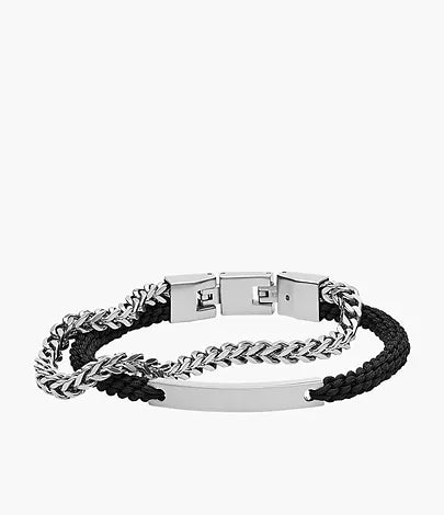 Fossil Gift - Black Corded Bracelet - JF03325040