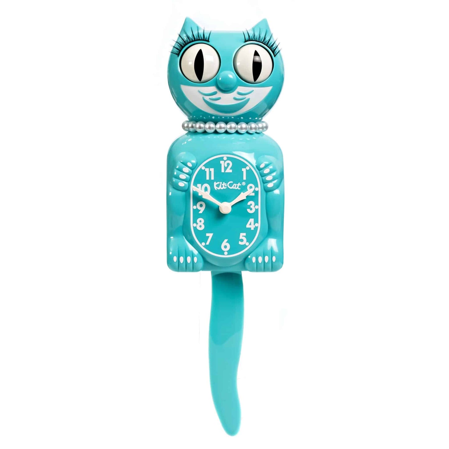 Kit-Cat Klock - Vibrant Blue Turquoise Lady - LBC-57