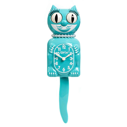 Kit-Cat Klock - Vibrant Blue Turquoise Lady - LBC-57