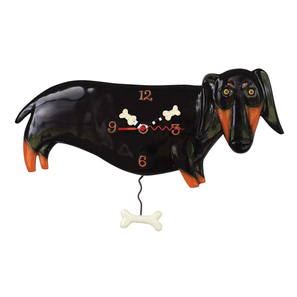 Allen Designs Clock - Otis Dachshund - P1458