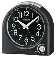 Seiko Clock - Maris Black Alarm Clock - QHE204K
