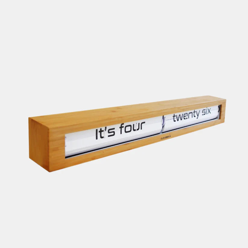 Cloudnola - Texttime Bamboo Flip Clock - 0071