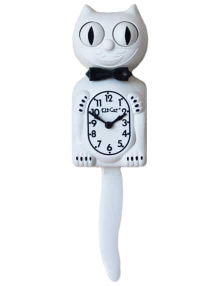 Kit-Cat Klock - White Gentleman - BC-12BB