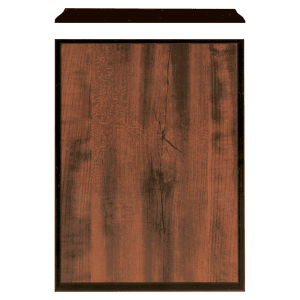 The JDS 6" x 8" Walnut Finish Plaque with Black Edge (ZX42) features a rectangular walnut finish and black edging, shown on a light background.