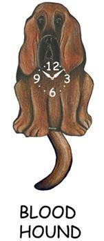 Bloodhound - Wagging Tail Dog Clock