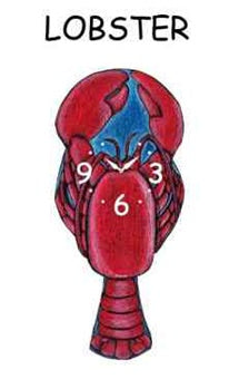Lobster - Wagging Tail Clock