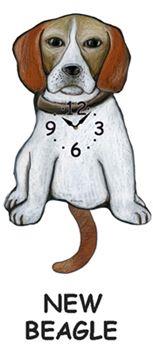 Beagle - Wagging Tail Dog Clock