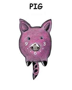 Pig - Wagging Tail Clock