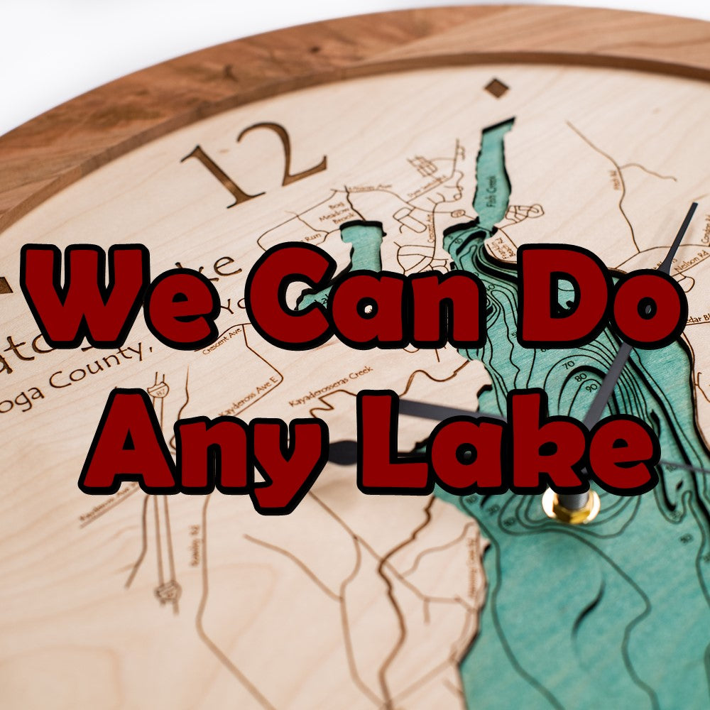 Custom Lake Clocks - Perfect Lake House Gift - Any Lake - We Ship ...