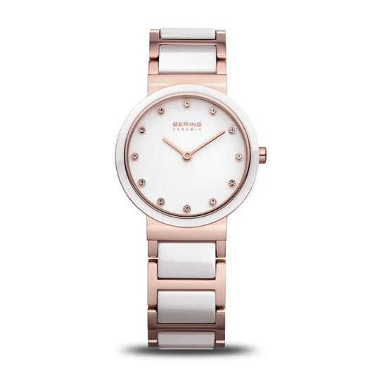 Bering Watch - Slim Ceramic Watch with Matching Pendant - 10729-766-GWP