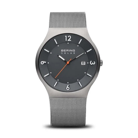 Bering Watch - Brushed Grey - Slim Solar Collection - 14440-077