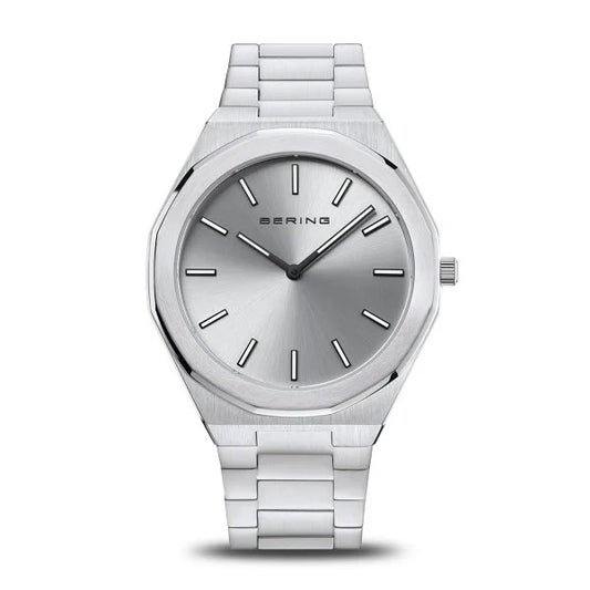 Bering Watch - Classic Collection Men's Brushed Silver- 19641-700
