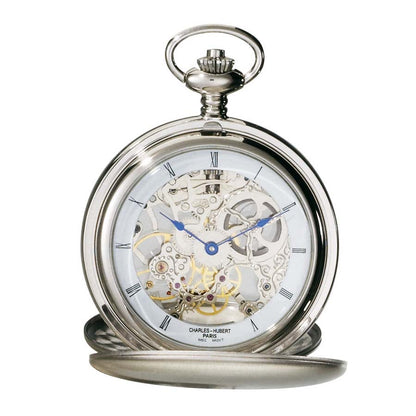 Charles Hubert Pocket Watch - Double Full Hunter Mechanical - 3780-W