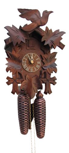 North Coast Imports - Cuckoo Clock - Walnut Bird & Leaf Cuckoo Clock - 8 Day - 8200