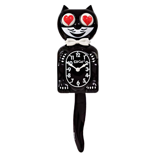 Kit-Cat Klock - Classic Black Gent With Heart Eyes - BC-1 Heart
