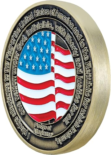 The Citizen Watch - Military Commemorative Box Set (BM8570-09E) by Citizen is the perfect addition to your men's military watch collection, featuring a commemorative coin with a waving American flag and the Pledge of Allegiance.