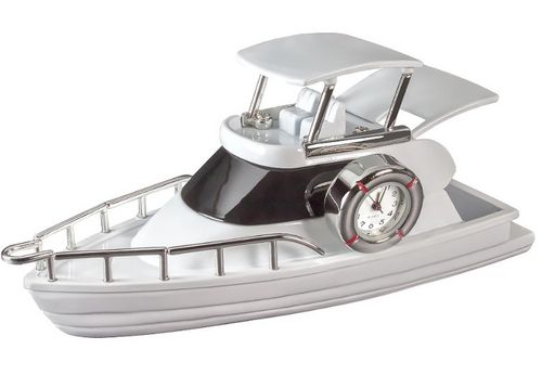 Sanis Mini Clock -  Mini Yacht Clock Silver - C3300