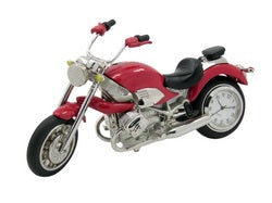 Sanis Mini Clock -  Motorcycle Red Flames - C3307RD