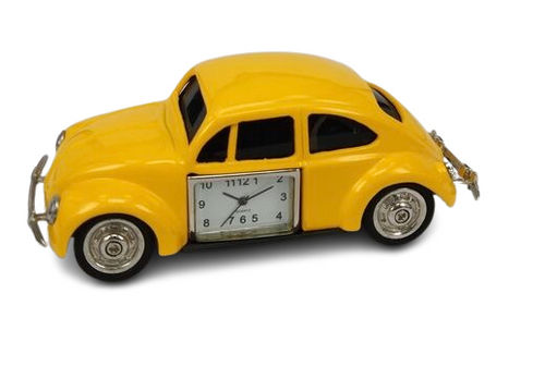 Sanis Mini Clocks - Yellow Bug Car Clock - C3477YW