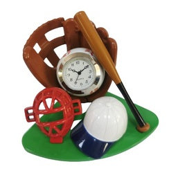 Sanis Mini Clock - Baseball - C3609RD