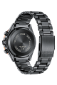 The Citizen Watch - ATTESA Brown Dial Super Titanium (CC4074-61W) by Citizen is shown with a round brown dial, minimal markings, and a matching super titanium band thats partially open to display the clasp.