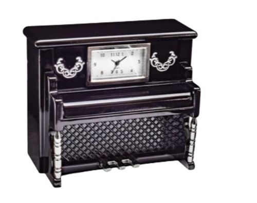 Sanis Mini Clock - Mini Upright Piano Black - CK1205