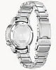 A close-up of the Citizen Watch - Promaster Dive - EO2027-50X shows its stainless steel band, clasp, and engraved case details on this ISO compliant dive watch by Citizen.