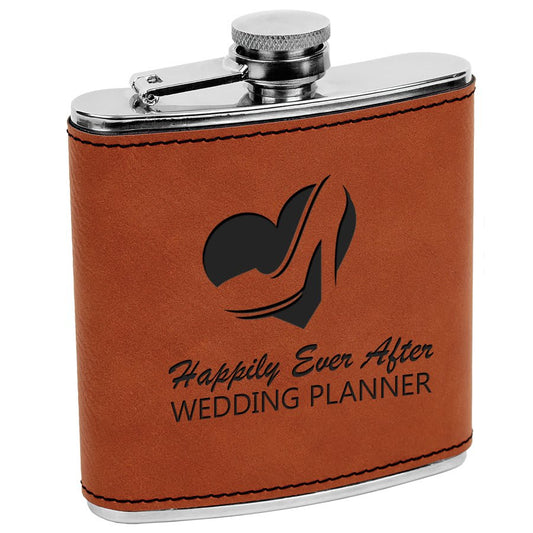 JDS - Rawhide Leatherette Flask - FSK618