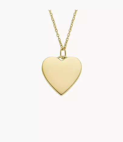 Fossil Gift - Gold tone heart necklace - JF04689710