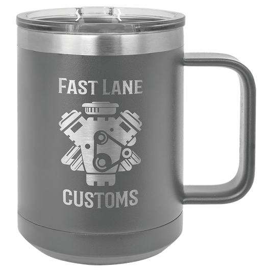 JDS - Dark Gray Mug 15 oz - LCM110