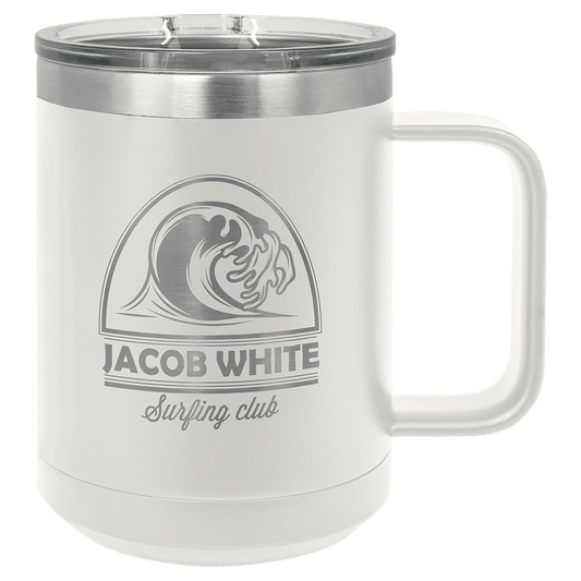 JDS - White Mug 15 oz - LCM114