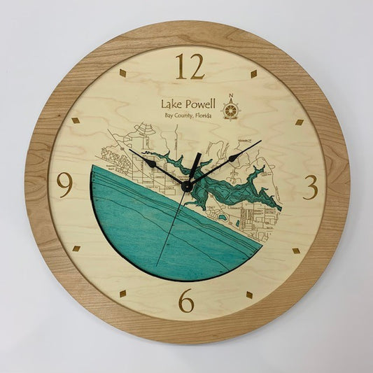 Lake Clock - Lake Powell FL Lake Map Clock