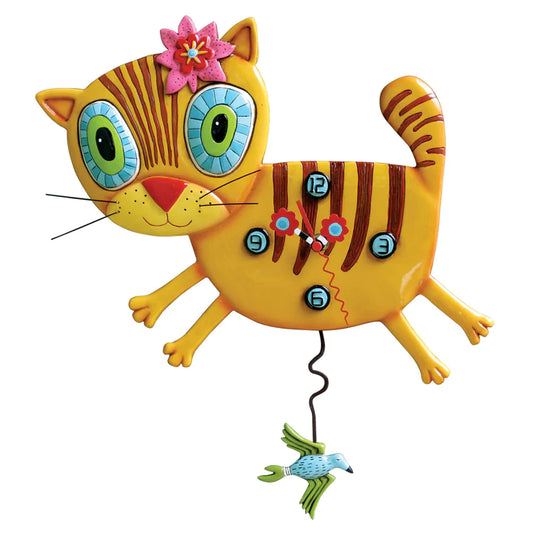 Allen Designs Clock - Kimi Kitty Cat Clock - P1076