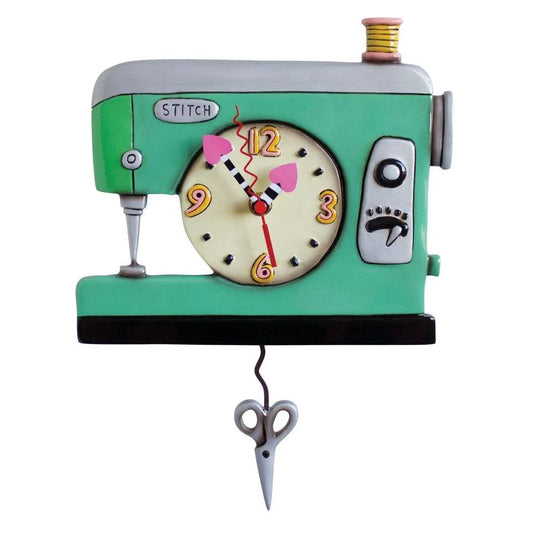 Allen Designs Clock - Stitch Clock - Sewing Machine - P1312