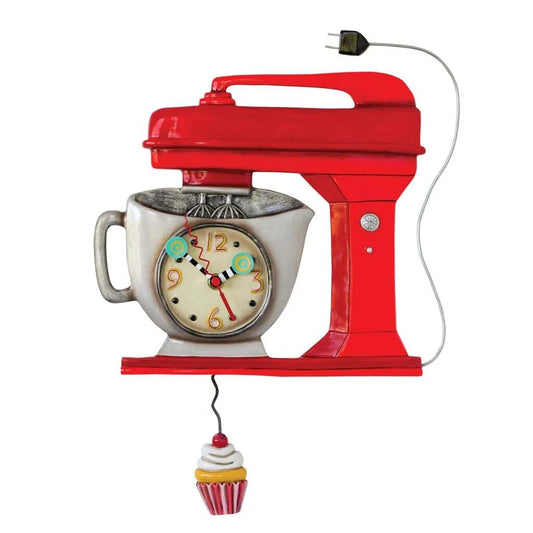 Allen Designs Clock - Vintage Red Mixer - P1371