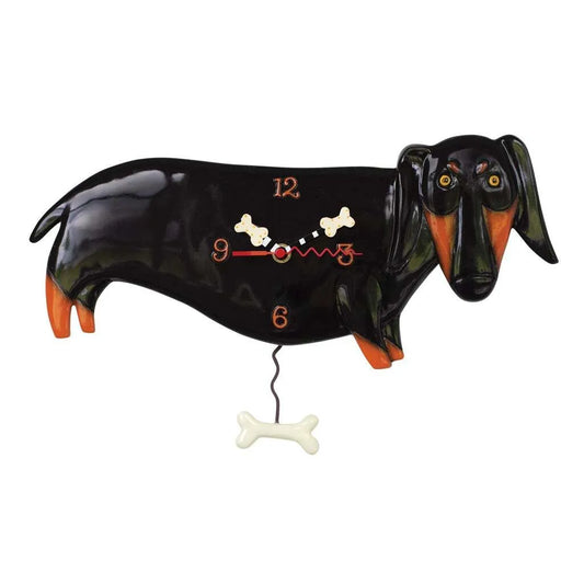 Allen Designs Clock - Otis Dachshund - P1458