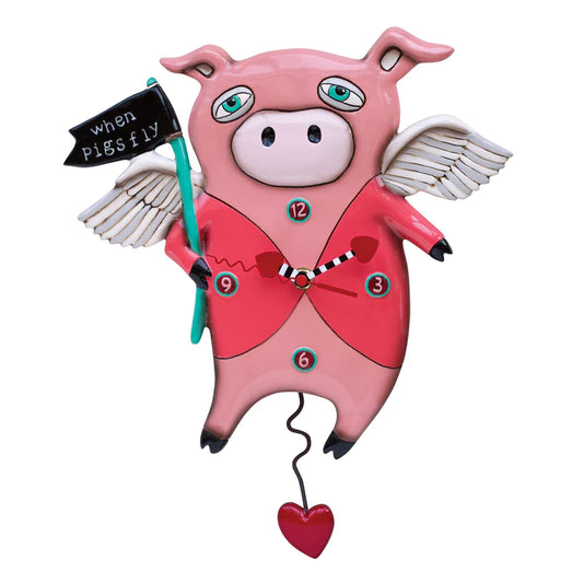 Allen Designs Clock - Pigs Fly Clock - P1560