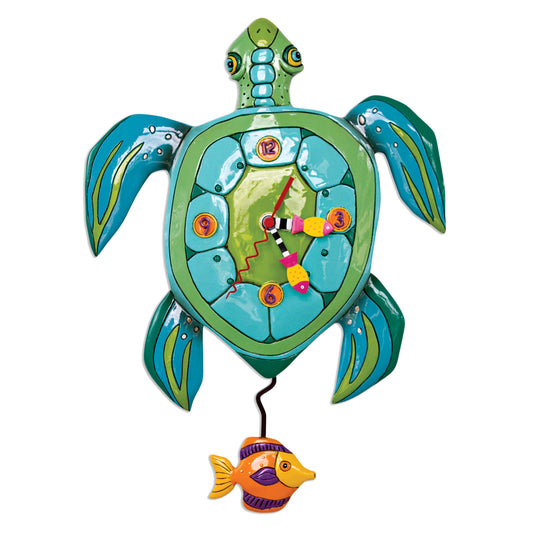 Allen Designs Clock - Sup Dude? - Sea Turtle - P1858