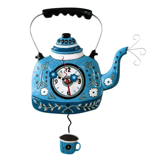 Allen Designs Clock - Kettle Blue - P2052