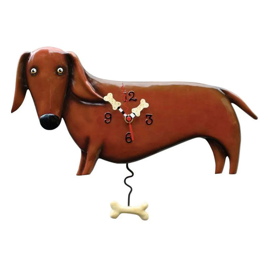 Allen Designs Clock - Oscar Dachshund - P9018