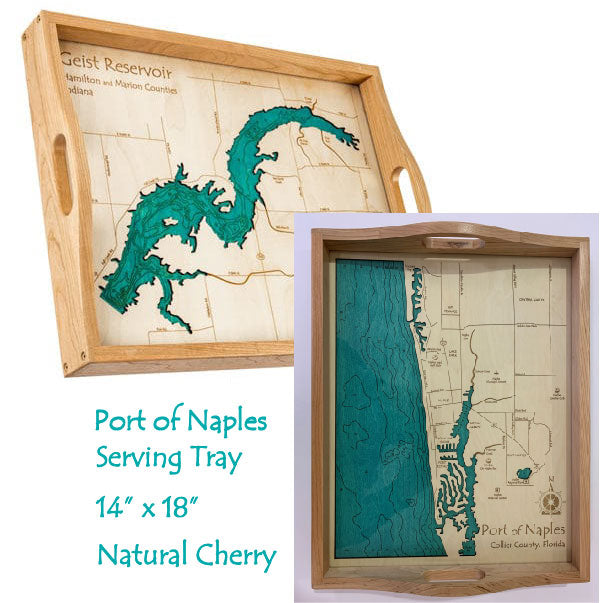 Serving Tray - Port of Naples - Florida