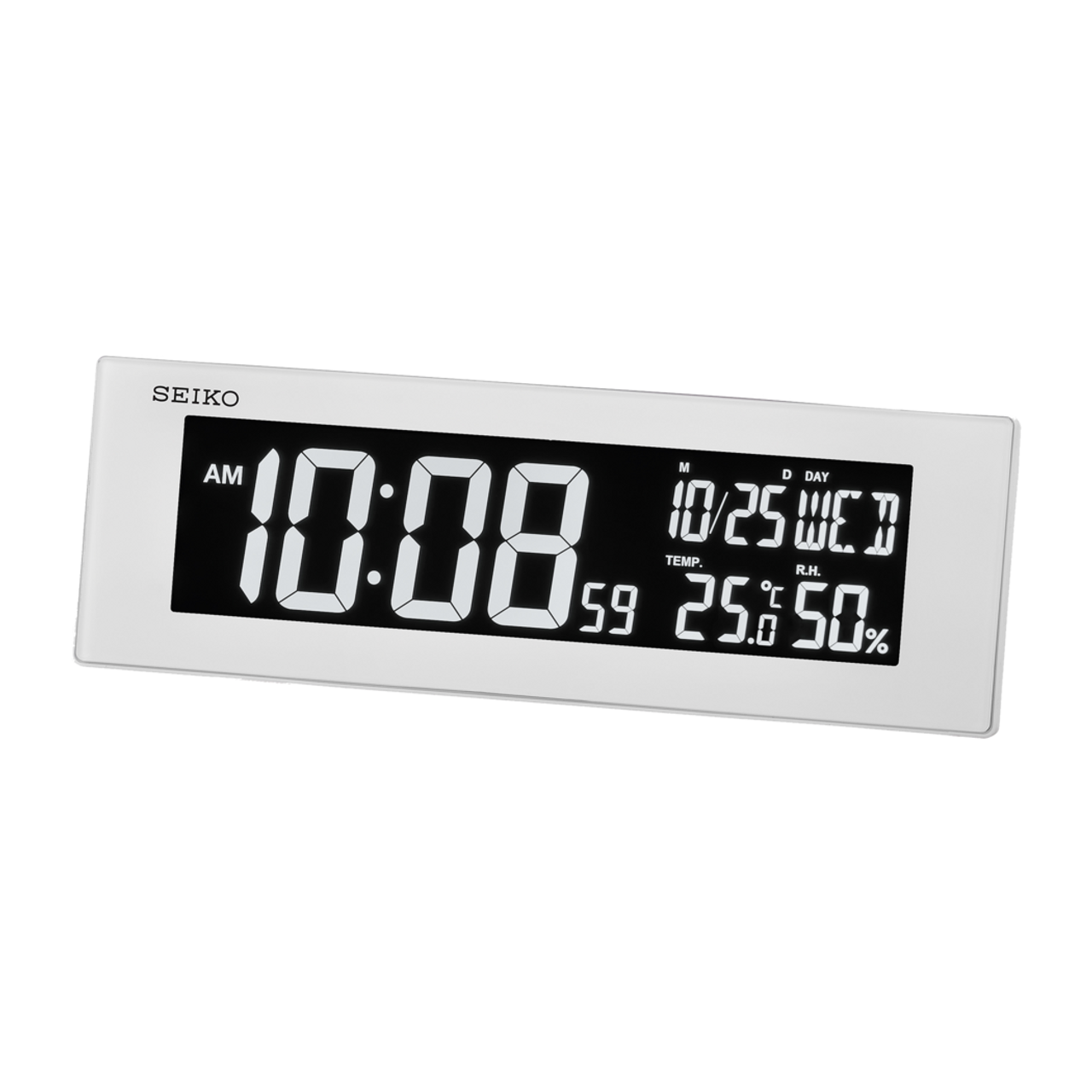 Seiko Clock - Digital Electric LED Clock - QHL085WHL