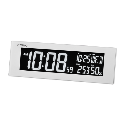Seiko Clock - Digital Electric LED Clock - QHL085WHL