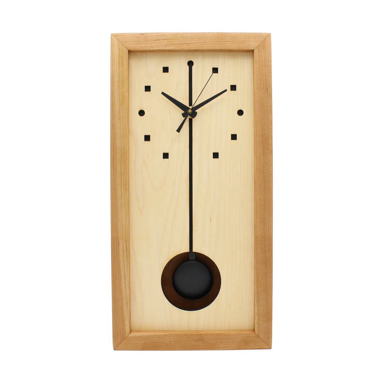 Sabbath Day Woods - Squares and Circles Tall Box Clock